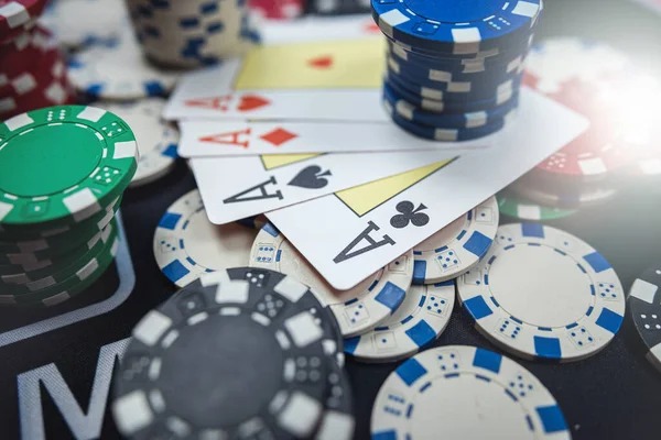 Live dealer action in real time Live dealer dealing cards at Texas Poker table
